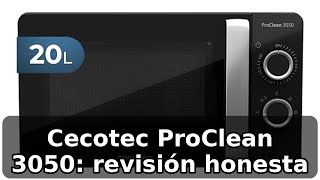 Review completa del Cecotec Microondas ProClean 3050: 20 litros y 700 W