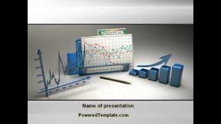 Three-Dimensional Charts PowerPoint Template by PoweredTemplate.com