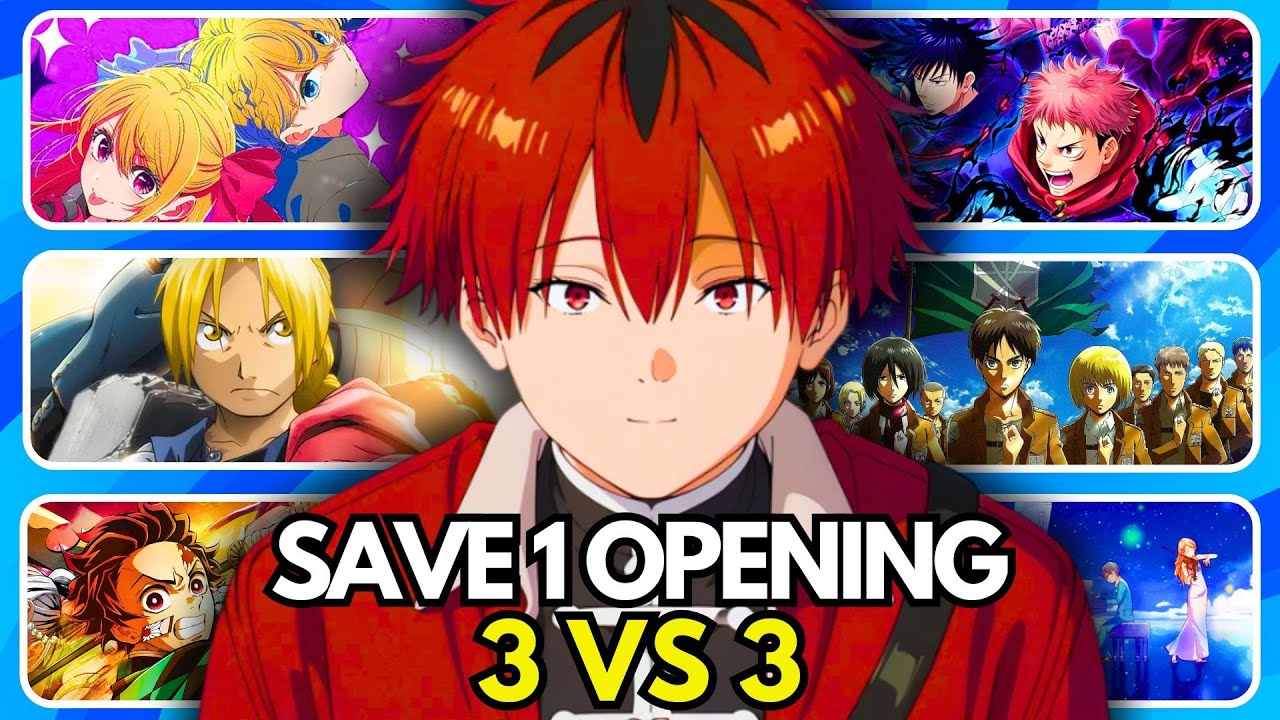 🔥 ANIME OPENING BATTLE! ⚔️ 3 VS 3! (Popular Openings Edition)