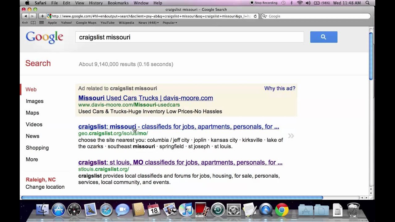 Craigslist Missouri - Search All Towns and Cities for Used ...