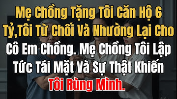 Mẹ Chồng Tặng Tôi Căn Hộ 6 Tỷ,Tôi Từ Chối Và Nhường Lại Cho Cô Em Chồng.Mẹ Chồng Tôi Lập Tức Tái Mặt