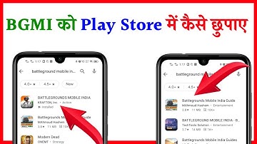 Battleground mobile india play store me Kaise chupaye | how to hide BGMI in Play Store
