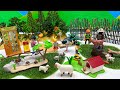 Mini Zoo Diorama With Playmobil | Goat Sheep Rabbits Ostrich Turtle 플레이모빌 동물원