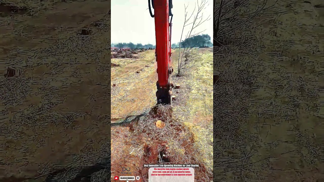 Best Innovative Tree Uprooting Machine for Land Clearing