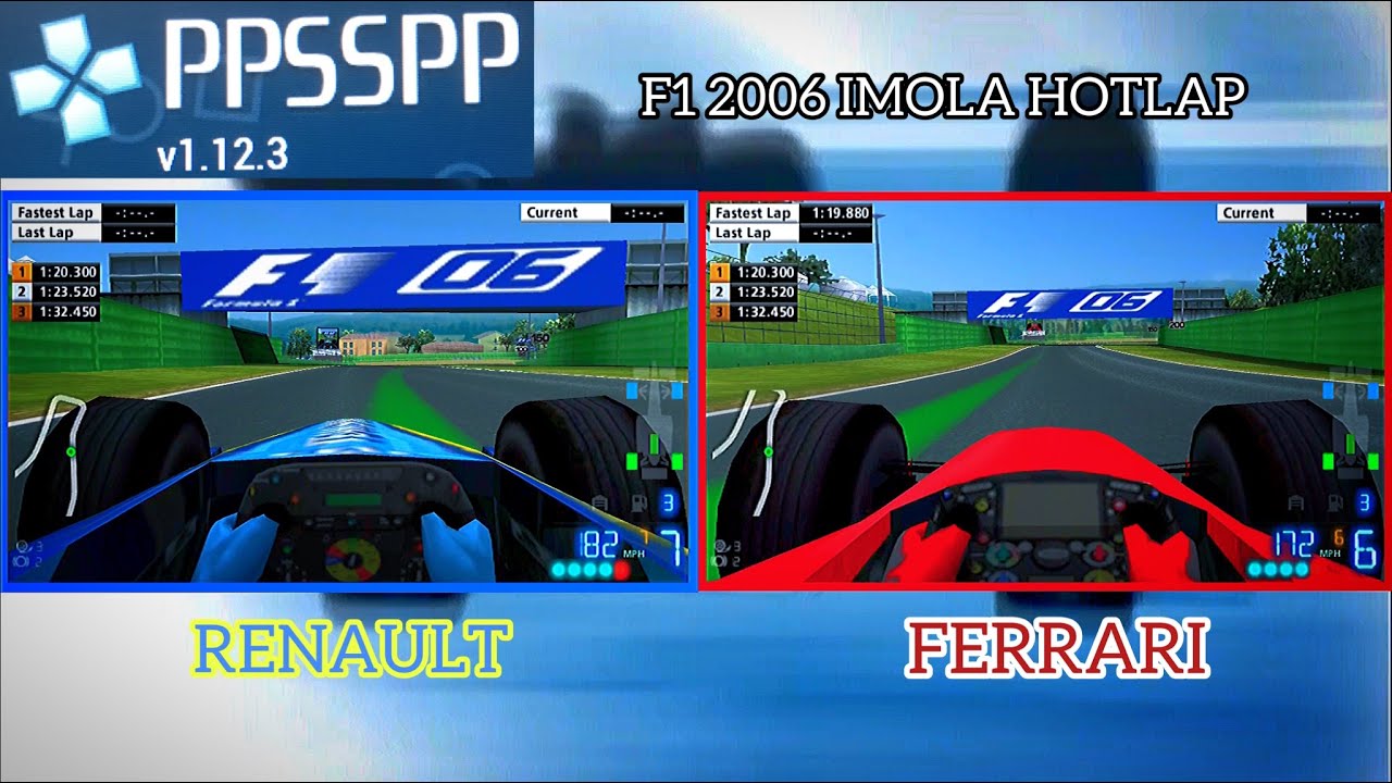 F1 2006 RENAULT VS FERRARI IMOLA HOTLAP!