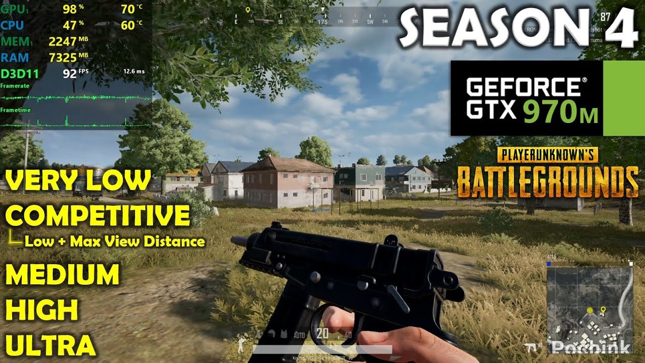 GTX 970M | PUBG Season 4 - 1080p All Settings! - YouTube GTX 970M | PUBG Season 4 - 1080p All Settings! - YouTube