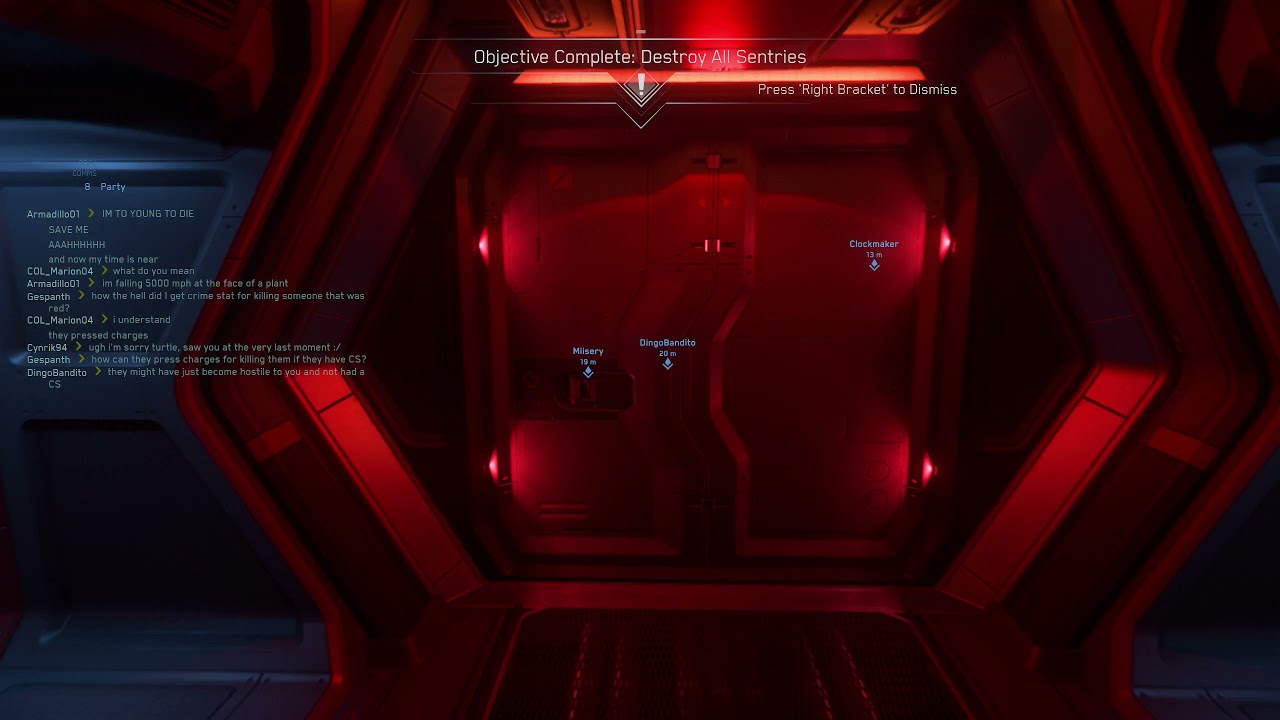 Star Citizen: Повреждённый Carrack с Angel Squadron