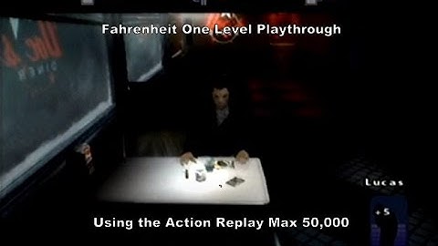 Fahrenheit One Level Playthrough using the Ps2 Action Replay Max 50k :D #Playstation #CheatCodes