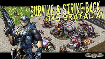 Tiny base, big win - 1v5 BRUTAL AI ( Command & Conquer - Yuri