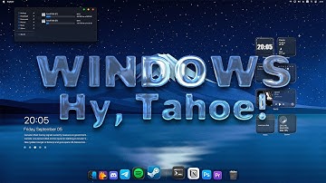 Я оформил Windows в стиле MacOS Tahoe