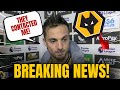 Breaking news fans go crazy wolves news today wolves news now player says goodbye