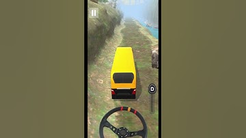 Off-Road Bus Driving 3D Offline Tutorial  | Steering wheel  #offroad #busdrivingame #busdriving