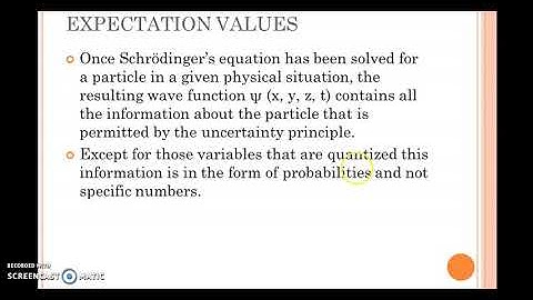 Expectation Values | Quantum Mechanics -Chapter 4-Part 5