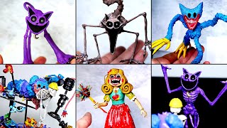 Making Nightmare CatNap & Miss Delight & Huggy Wuggy Poppy Playtime 3 Sculptures Timelapse