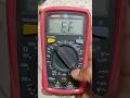 Multimeter NCV Mode Testing #shorts