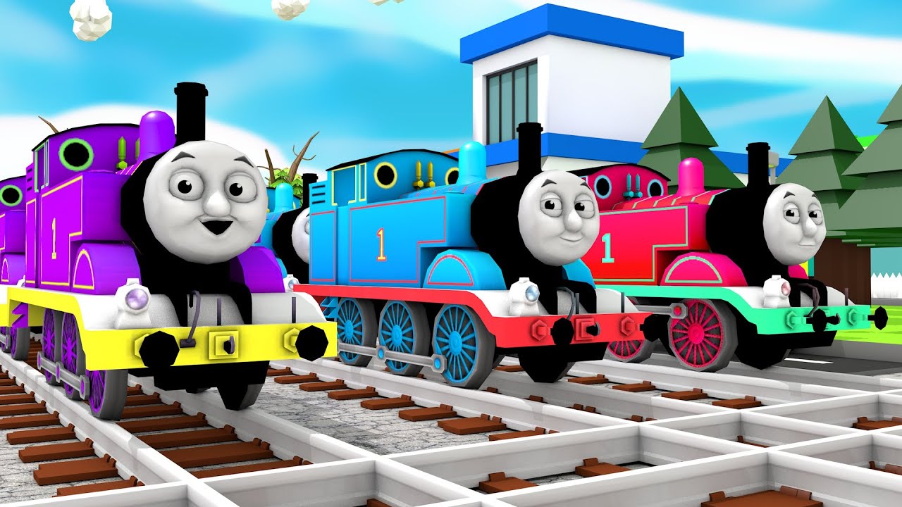 踏切アニメ】 あぶない電車空中6TRAIN Crossing Fumikiri 3D Railroad