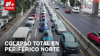 Desde el aire: Bloqueo en Periférico Norte desata caos vial en Naucalpan