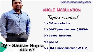 16.) Angle Modulation(part-2)|NBFM|BESSEL FUNC|WBFM |GATE QUESTIONS|COMMUNICATION SYSTEM|CAREER EASY