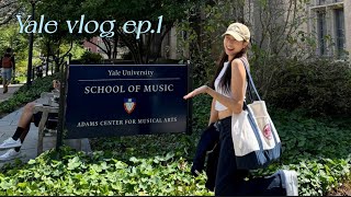 Yale vlog ep.1 🇺🇸 | From New York to New Haven🌿 | Living on my own for the first time, endless or...