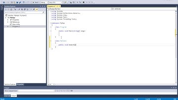 Create a Class in Visual Studio 2013