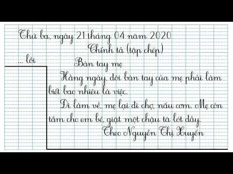 Chính tả_Bài Bàn tay mẹ