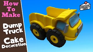 Dump Truck Cake Topper - Construction Cake Tutorial - Cake Decorating Video by Caketastic Cakes