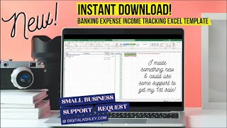Banking Expense Income Tracking Excel Template screenshot 1