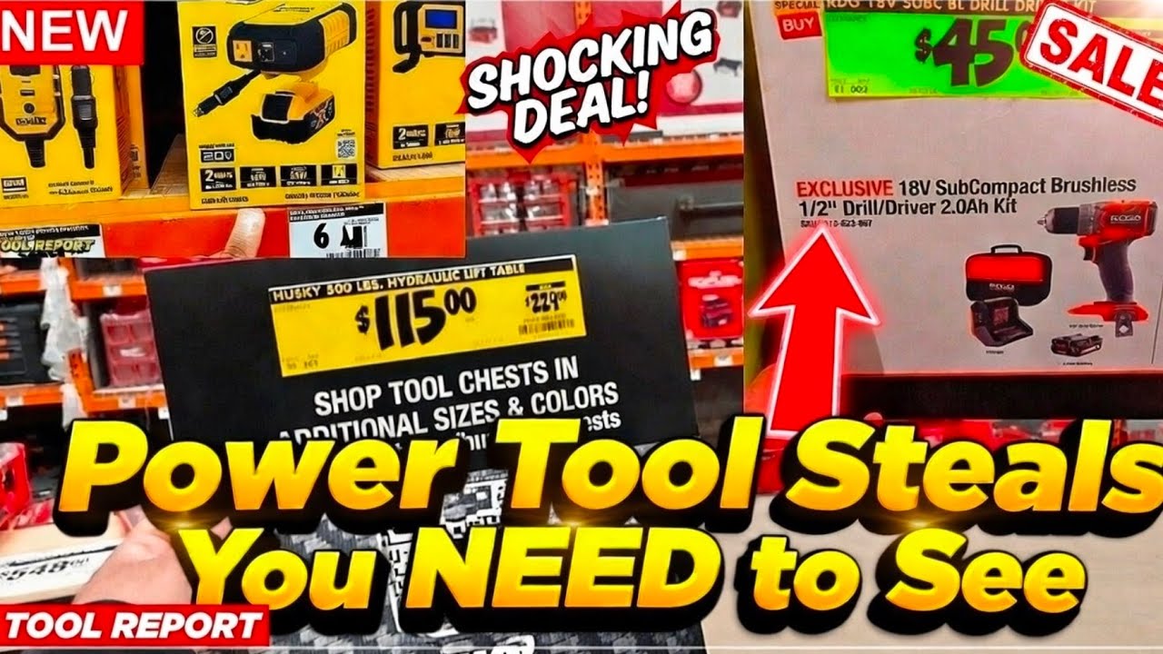 ШОКИРУЮЩИЕ предложения Home Depot ПРЯМО СЕЙЧАС! Набор бесщеточной дрели за 45 долларов + подъемны...