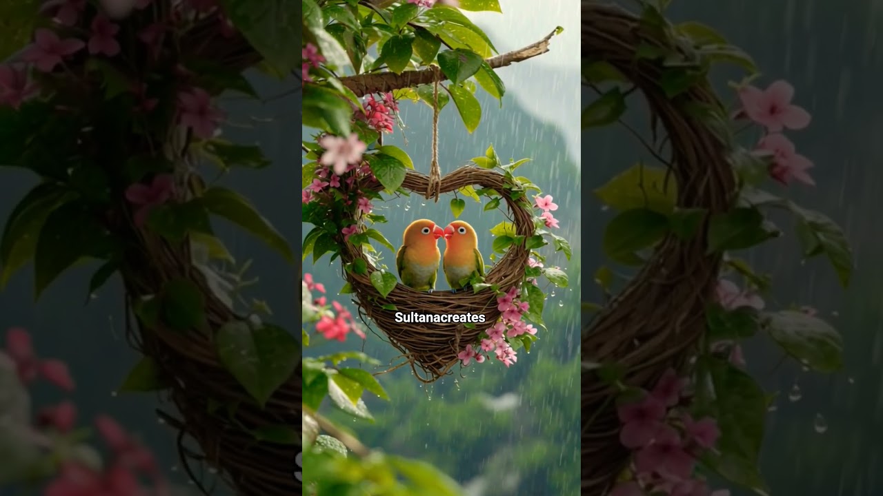 Magical Rain Birds  Fantasy Nature World in 4K HDR✨".