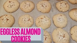 EGGLESS ALMOND COOKIES | How to Make COOKIES | Eggless Cookies Recipe in Oven | MUNIRASHMI KITCHEN