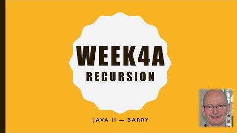 Java2-04a - Recursion - Intro