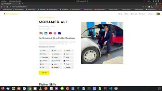 my portfolio flutter website