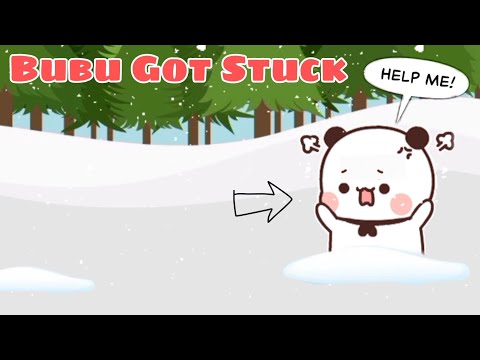 Bubu Got STUCK In SNOW ❄️ |Bubu Dudu| |Peach Goma| |Panda Bear| |Sugar brownie|