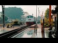 MULAI RAME YANG LEWAT!! HUNTING PAGI KERETA API DI STASIUN CIKAMPEK