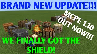 🔴-LIVE!-MCPE ADDED SHIELDS IN THIS UPDATE!!! (1.10.1)UPDATE SHOWCASE NEW TEXTURES AND MORE!!!