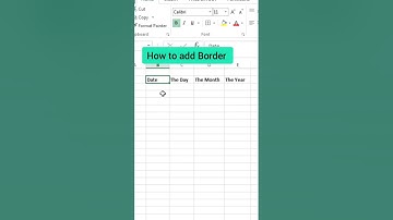 How to Add Borders in Excel Like a Pro! | Excel Border Tutorial  #excel #trending