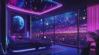 The Gentle Echo of Piano Notes Beneath a Starlit Sky: A Futuristic  Overlooking the City’s Night