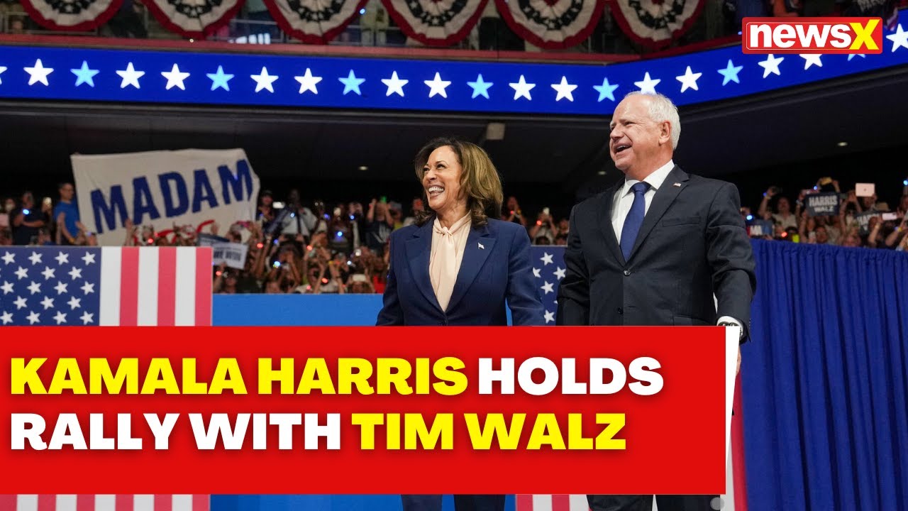 US Presidential Election | Kamala Harris Holds Rally With Tim Walz ...