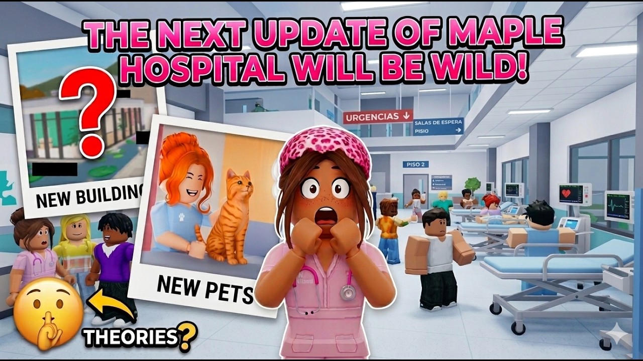 NEW Maple Hospital Update LEAKS😱 ?! Pets, Future updates... + 3K ROBUX GIVEAWAY🤑