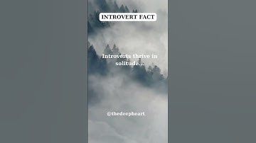 Introverts thrive in solitude...#shorts #viral #trending