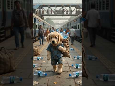 Poor Puppy Selling Samosas to Earn Bread 🥺🐶 | Heart Touching Puppy Story #shorts