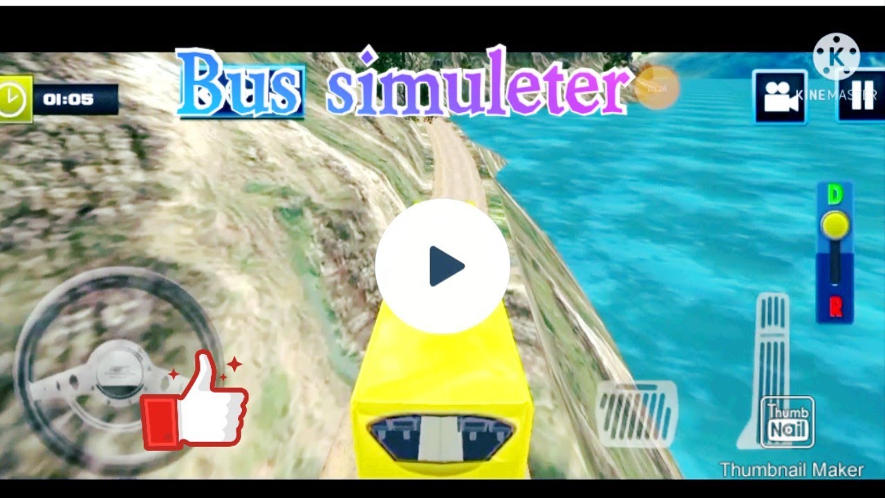 Bus game  /  dangerous road // imposible bus driving / 