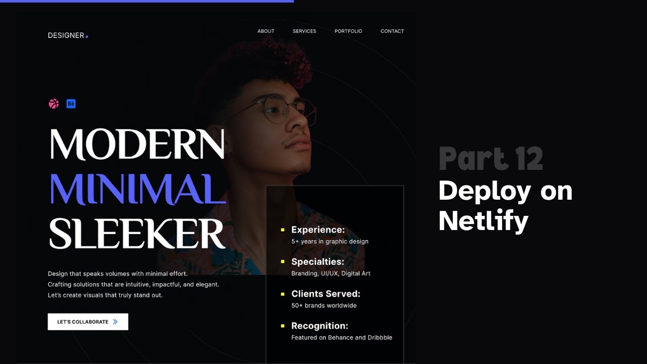 Build A Modern Portfolio Website From Scratch Using HTML, CSS & JS ...