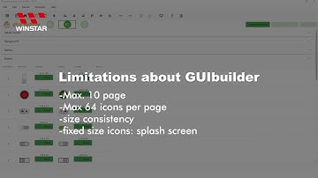 10  Limitations about GUIbuilder (Winstar SmartDisplay)