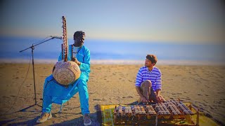 ✨ Mystic Beach Meditation - 15 min | Kora & Balafon | Papis & Jordan | Miniyamba