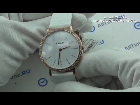 Обзор. Женские золотые наручные часы SOKOLOV 110.01.00.001.05.02.2