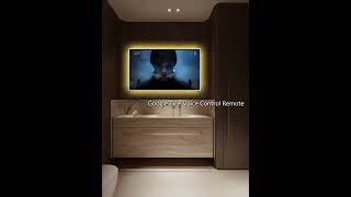 Soulaca 43” Smart Mirror TV with LED Lights | Google TV | 4K UHD | Voice Control
