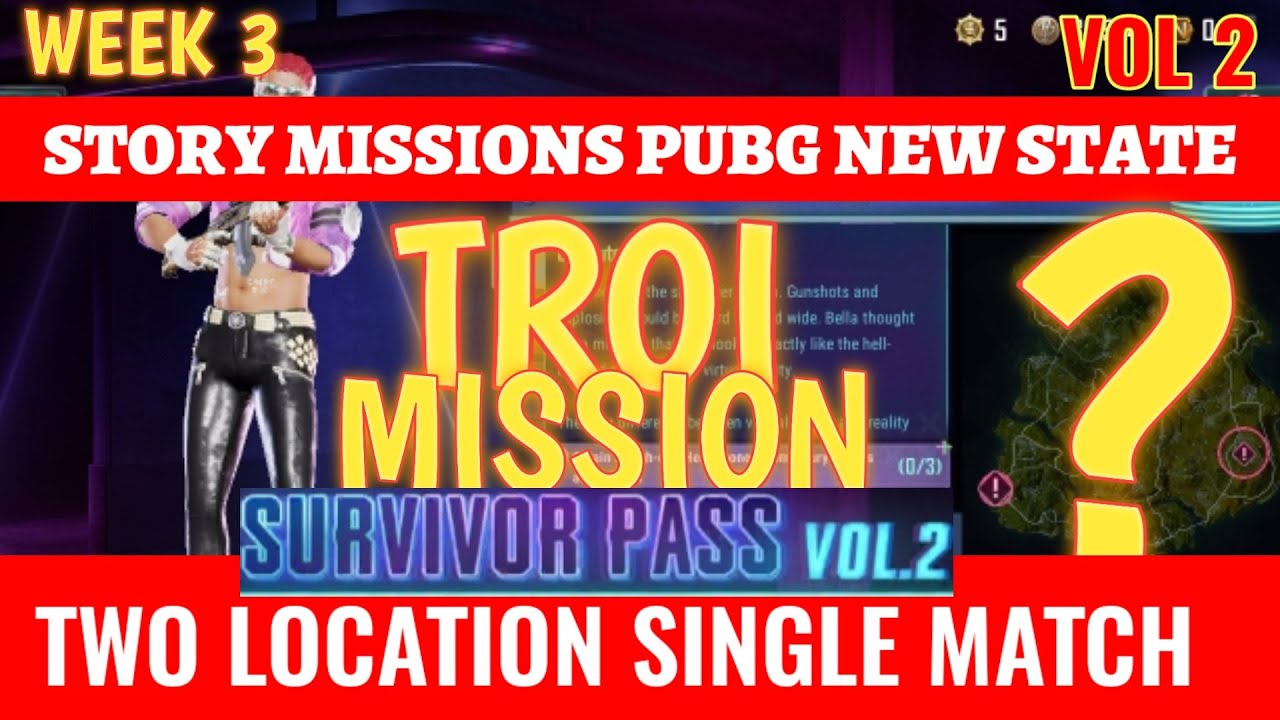 Pubg New State - Vol 2 - Week 3 Locations (High-End-Headphones/Mugshots GLC Soldier/Bella's Drawing)