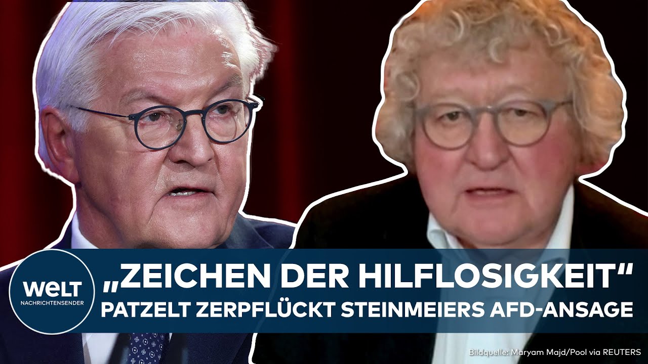DEUTSCHLAND: "Zeichen der Hilflosigkeit der Politiker" Patzelt zerpflückt Steinmeiers AfD-Ansage