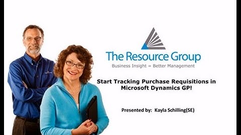 Microsoft Dynamics GP 2015 Workflow Purchase Requisitions
